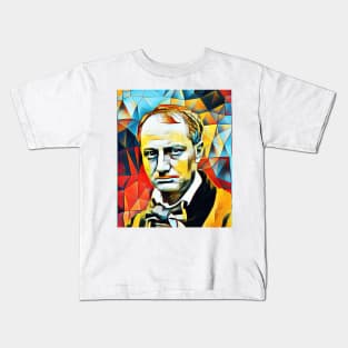 Charles Baudelaire Portrait | Charles Baudelaire Artwork 2 Kids T-Shirt